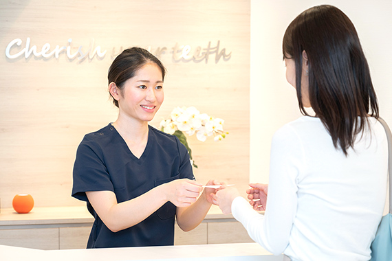 東京大森の歯医者・矯正歯科「大森沢田通り歯科・予防クリニック」｜受付