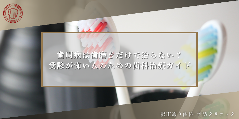歯周病は歯磨きだけで治らない？受診が怖い人のための歯科治療ガイド